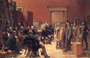 Charles west cope RA The Council of the Royal Academy Selecting Pietures for the Exhibition oil painting reproduction